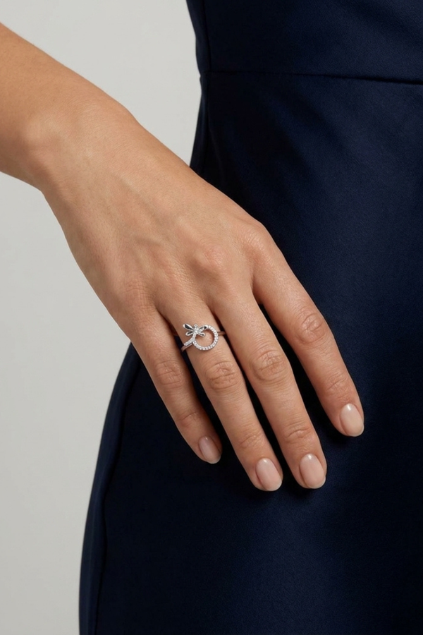 Silver Permium Elegant Daily Wear Finger Ring For Women
