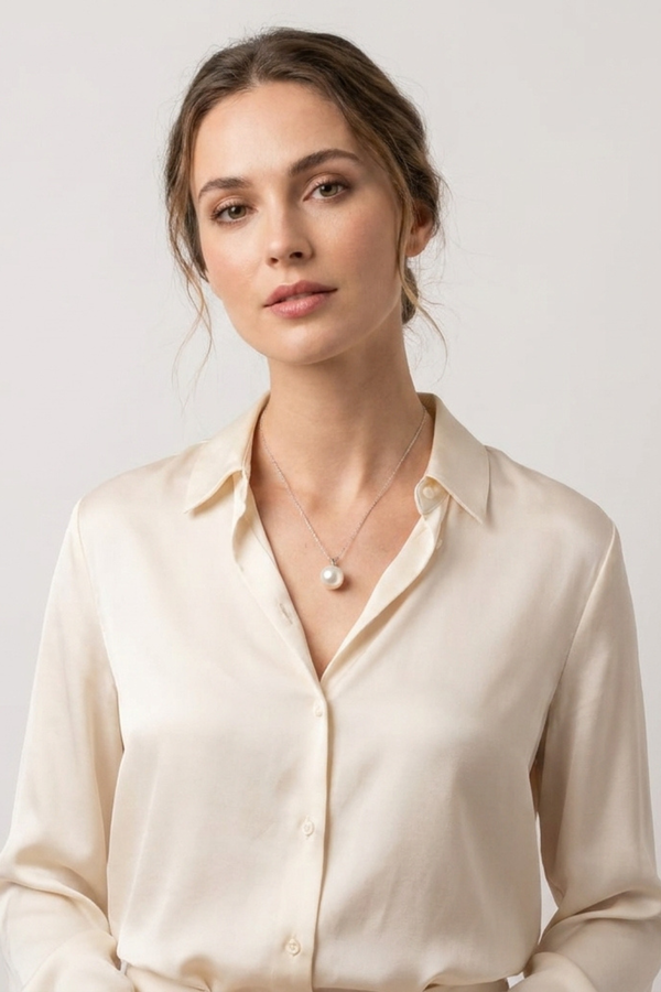 Silver Permium Stylish Pendant Necklace For Women