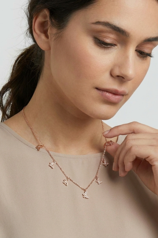 Rose Gold Permium Stylish Pendant Necklace For Women